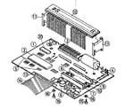 Sears 27258031 main p.c. board assembly diagram