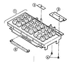 Sears 27258060 keyboard assembly diagram