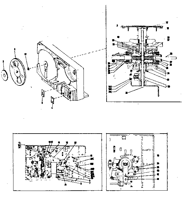 MOTOR AND CLUTCH COMPONENTS