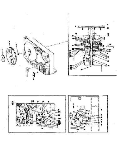Motor and clutch components