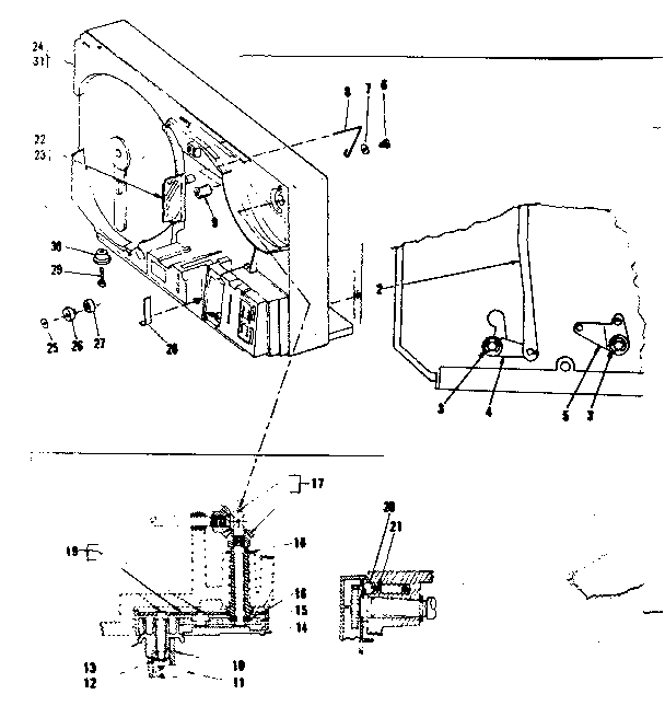 REEL ARM AND MAINFRAME COMPONENTS