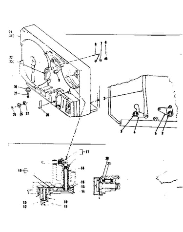 Reel arm and mainframe components