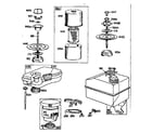 Briggs & Stratton 81200 TO 81299 (0010 - 0202) air cleaner assembly diagram