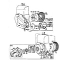 Briggs & Stratton 81200 TO 81299 (0010 - 0202) wind-up starter assembly diagram