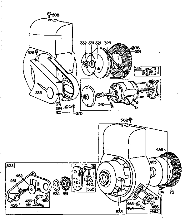 Wind-up starter assembly