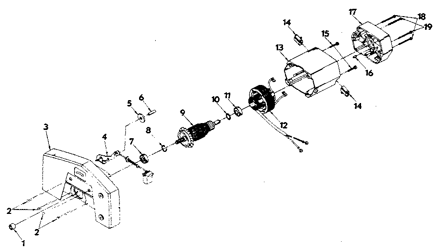 Field and armature assembly