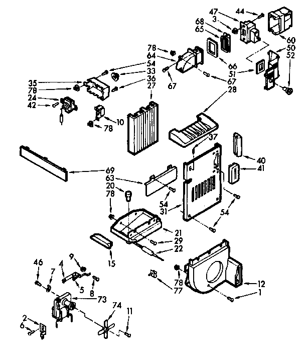 Air flow and control parts