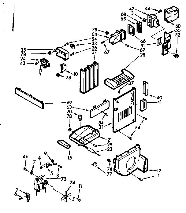 Air flow and control parts