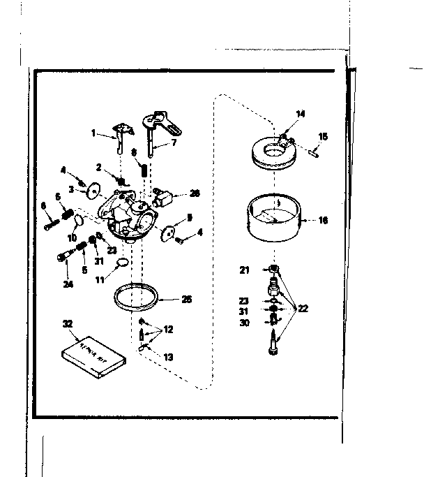 CARBURETOR NO. 632113