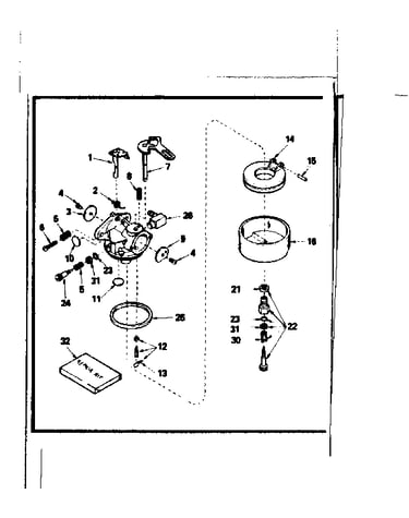 Carburetor no. 632113