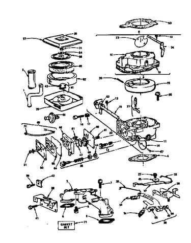 Air cleaner-carburetor group