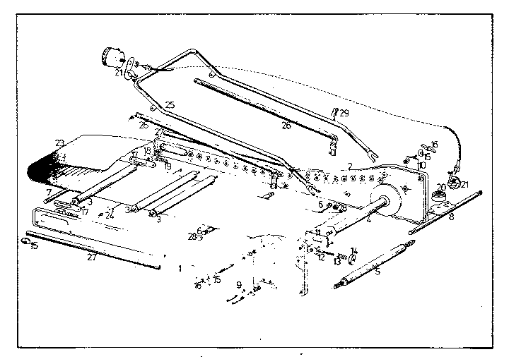 Roller with flange and flywheel