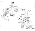 Lifestyler 37428535 handlebar and seat post assembly diagram