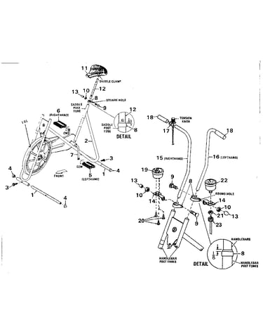 Handlebar and seat post assembly