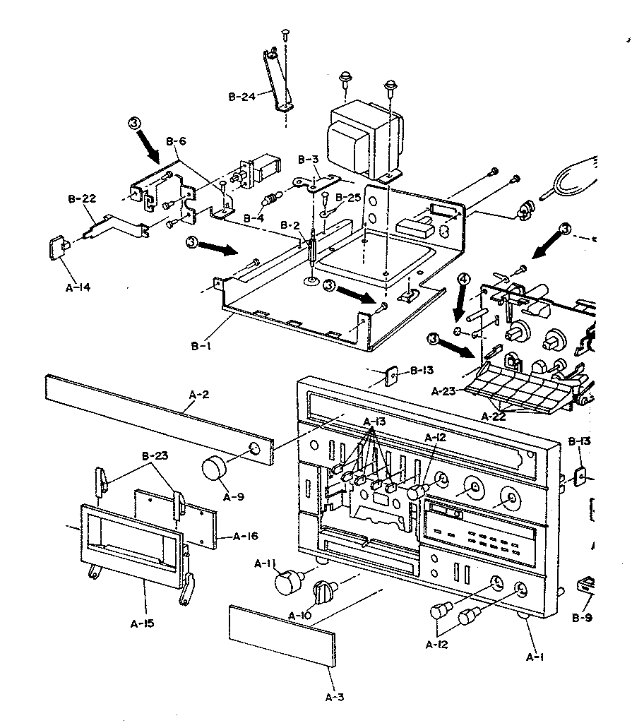 Cabinet chassis parts