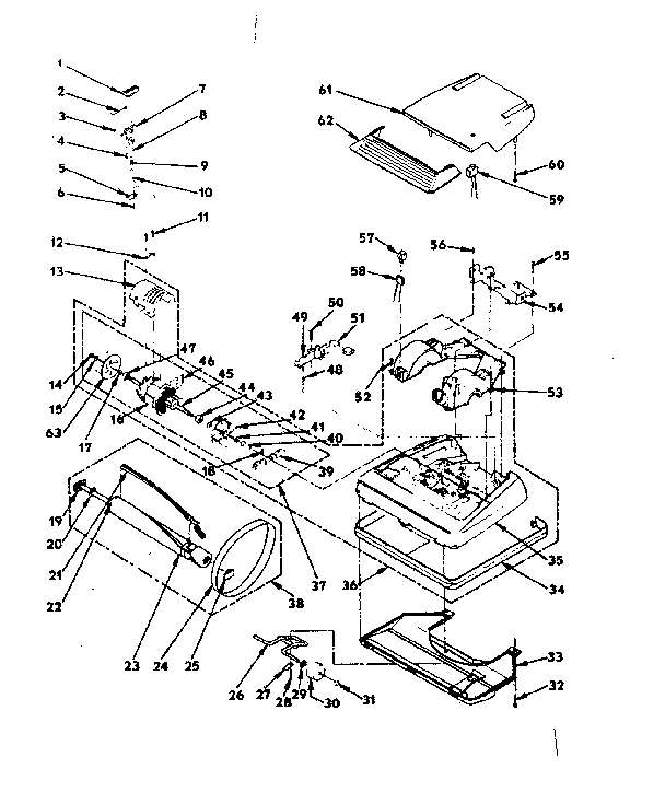 Nozzle and motor assembly