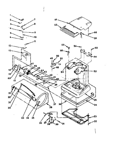 Nozzle and motor assembly