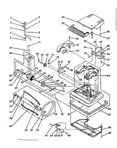 Nozzle and motor assembly