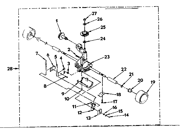 Wheel and axel assembly