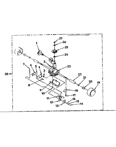 Wheel and axel assembly
