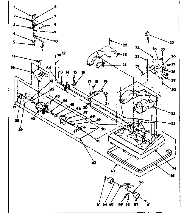 Nozzle and motor assembly