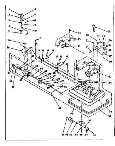 Nozzle and motor assembly