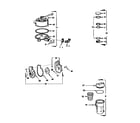 Sears 167431387 fillport, pump, hair, and lint pot assemblies diagram