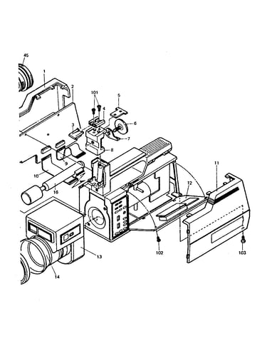 Left cover assembly