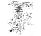 Kenmore 2582357980 burner section and cart diagram