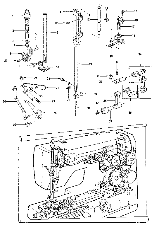 Presser bar assembly