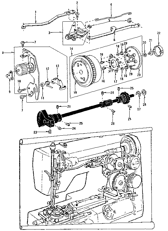 Zigzag guide assembly