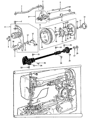 Zigzag guide assembly