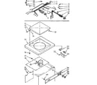 Kenmore 1107433700 top and control assembly diagram