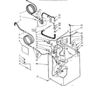 Kenmore 11074410100 cabinet parts diagram