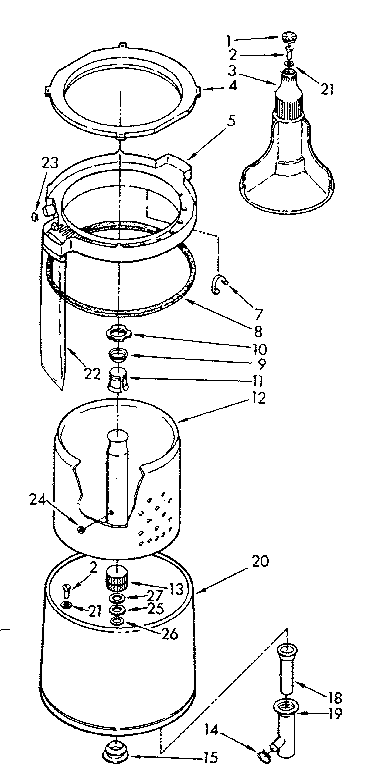 Tub and basket assembly