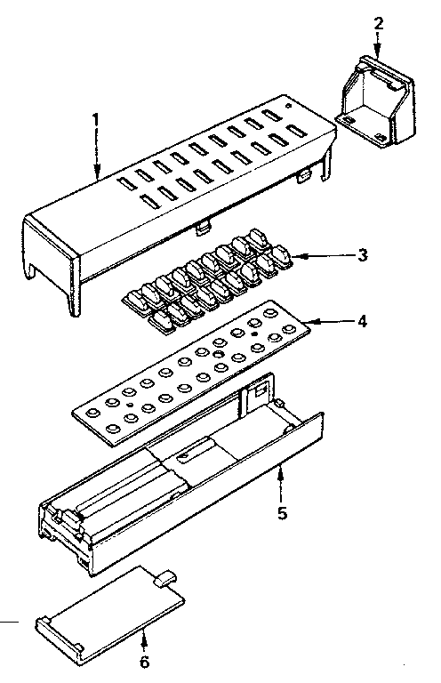 Remote transmitter parts list