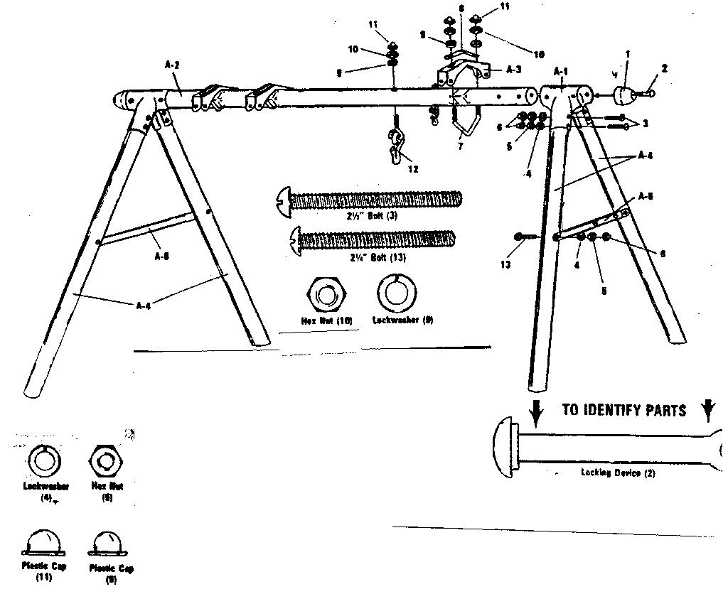 A-frame hardware bag
