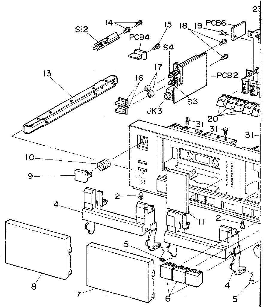 Front panel assembly