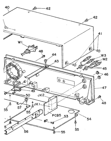 Cabinet and rear chassis