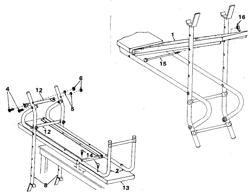 Incline and undercarriage