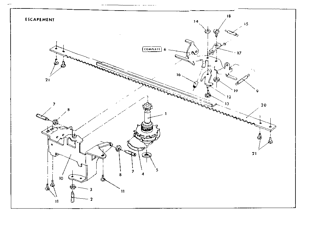 ESCAPEMENT