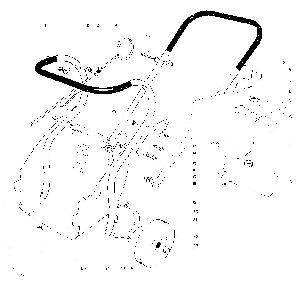 Upper main frame
