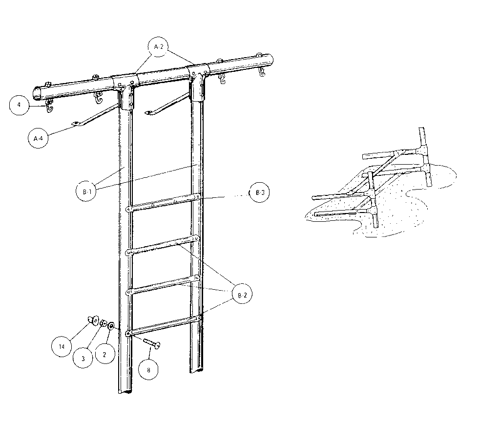 Climber leg assembly