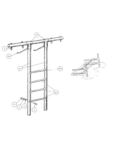Climber leg assembly