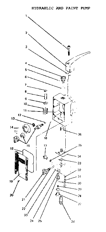 Hydraulic and paint pump