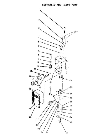 Hydraulic and paint pump