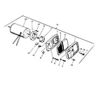 Kenmore 583409940 motor package assembly diagram