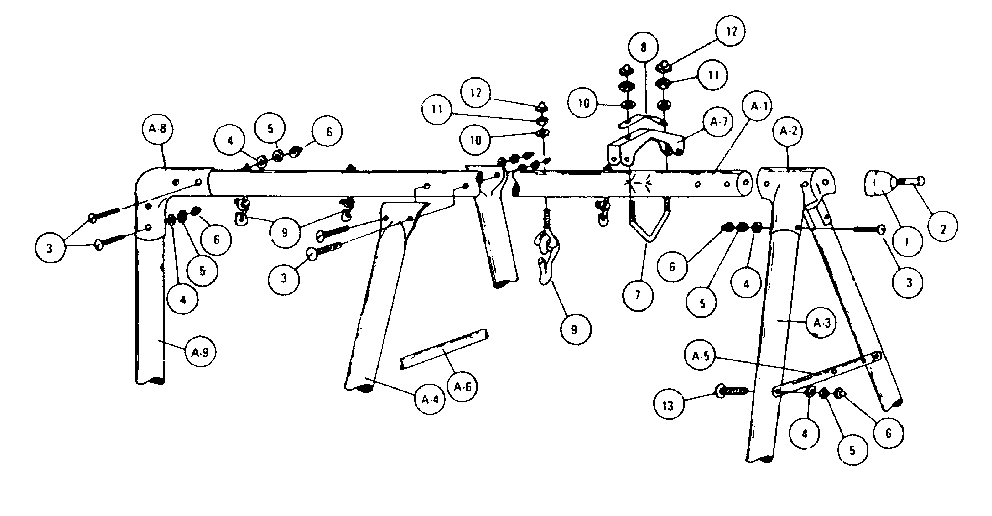 Frame hardware assembly