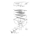 Kenmore 2582308070 grill and burner section diagram