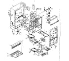Kenmore 1066667601 cabinet parts diagram